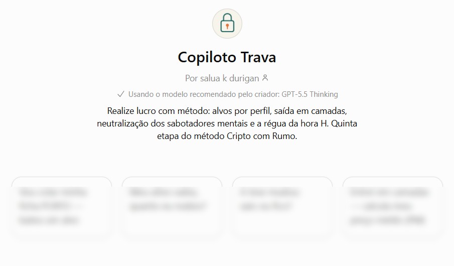 Copiloto TRAVA no ChatGPT